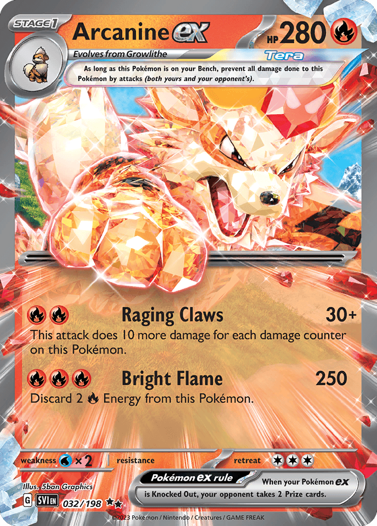 Arcanine ex, Scarlet & Violet 32