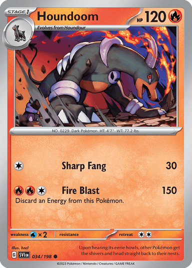 Houndoom, Scarlet & Violet 34