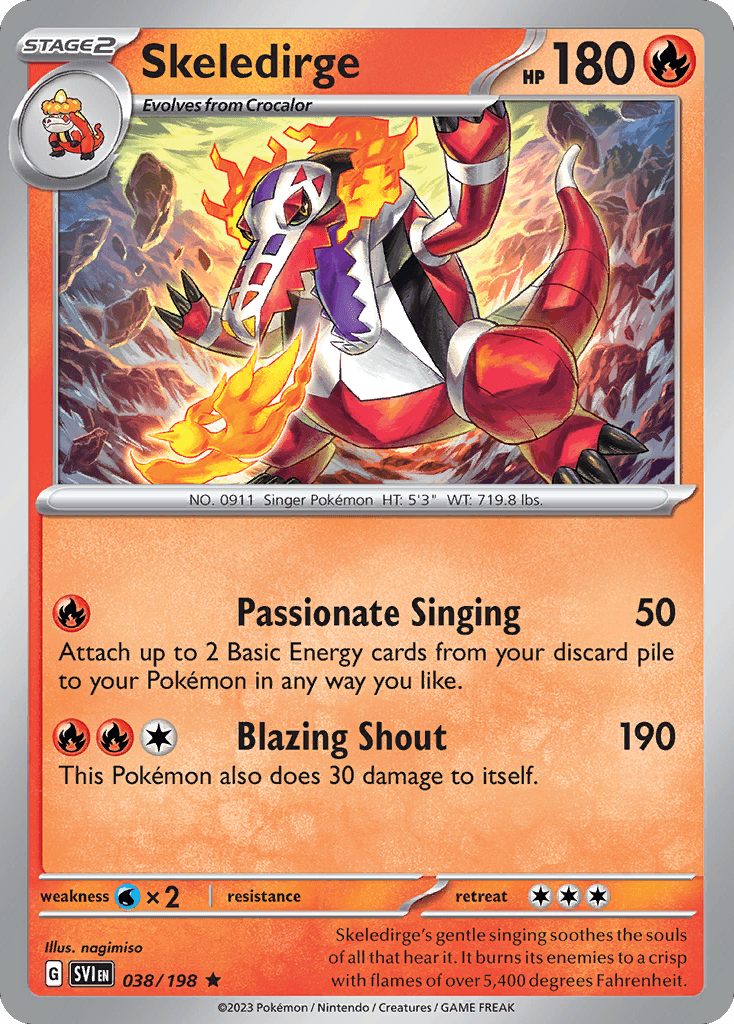 Skeledirge, Scarlet & Violet 38