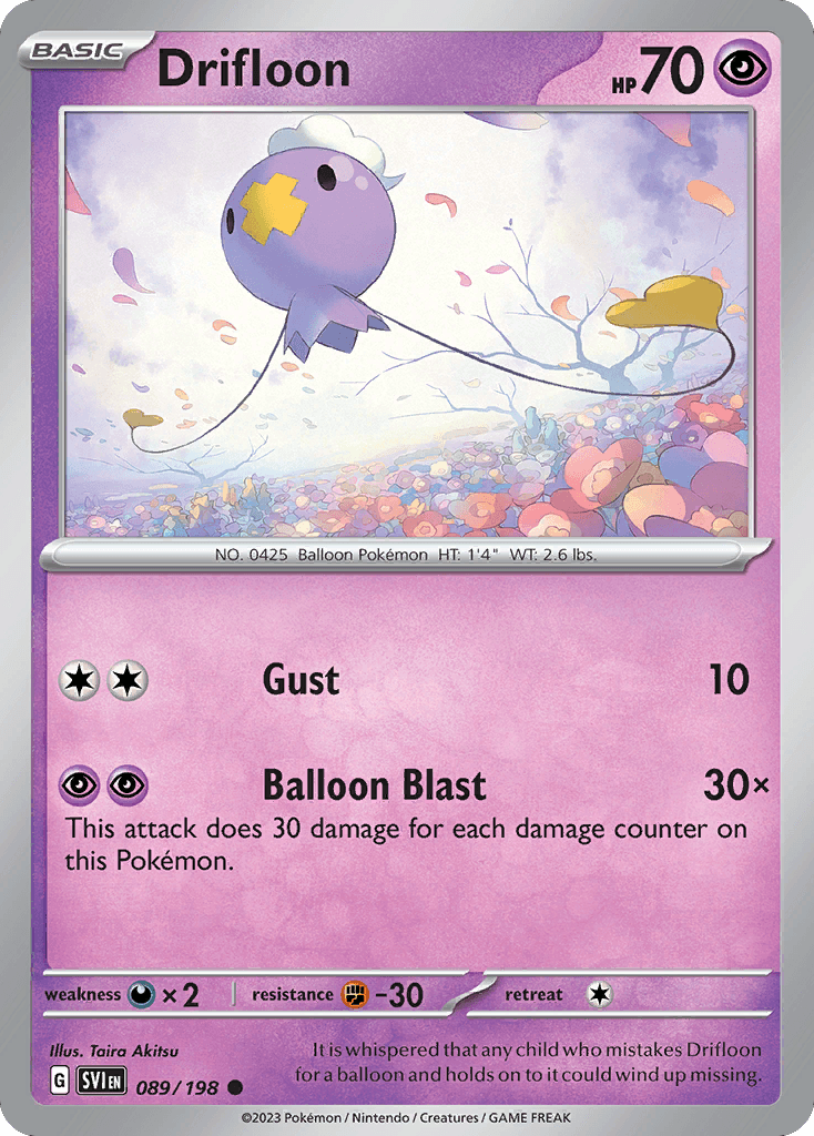 Drifloon, Scarlet & Violet 89