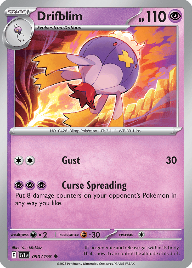 Drifblim, Scarlet & Violet 90