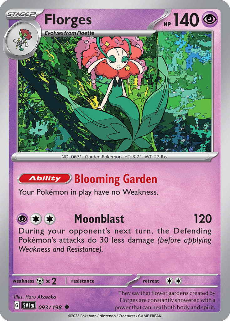 Florges, Scarlet & Violet 93