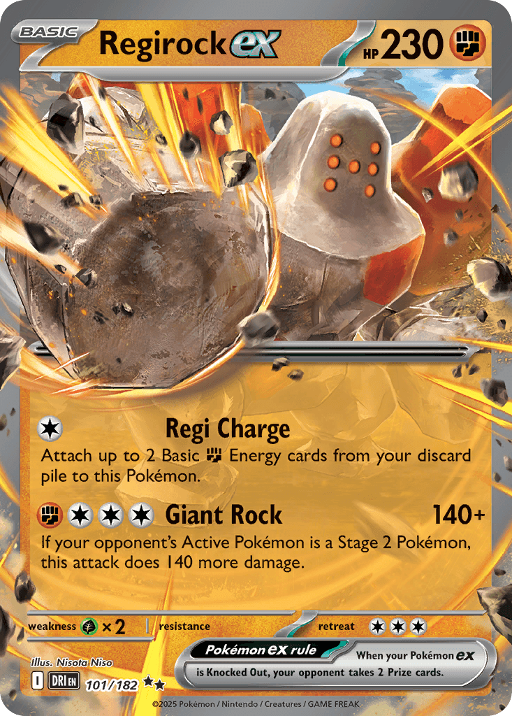 Regirock ex, Destined Rivals 101