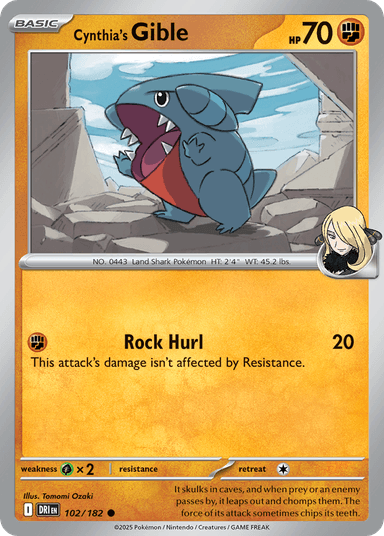 Cynthia's Gible, Destined Rivals 102