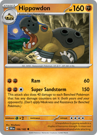 Hippowdon, Destined Rivals 106