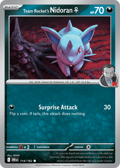 Team Rocket's Nidoran♀, Destined Rivals 114
