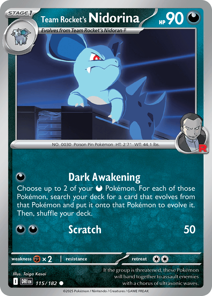 Team Rocket's Nidorina, Destined Rivals 115