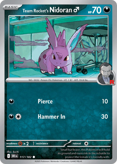Team Rocket's Nidoran♂, Destined Rivals 117