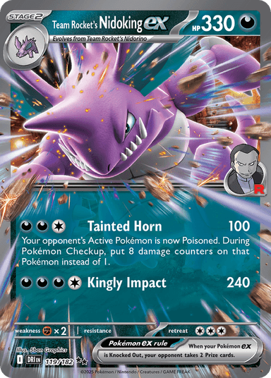 Team Rocket's Nidoking ex, Destined Rivals 119
