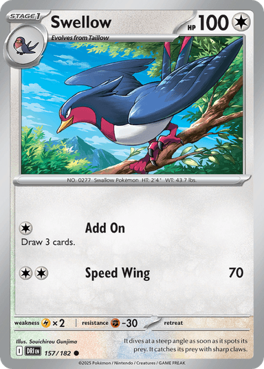Swellow, Destined Rivals 157