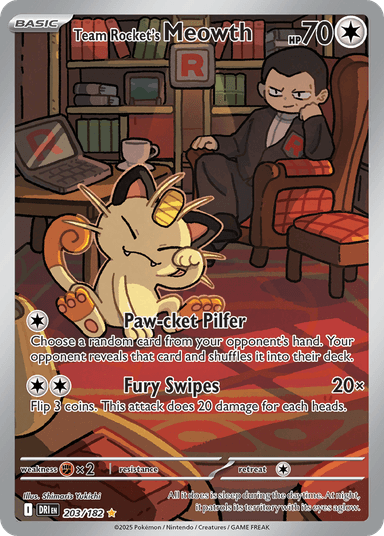 Team Rocket's Meowth, Destined Rivals 203