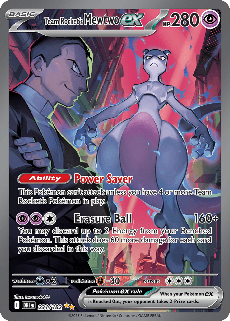Team Rocket's Mewtwo ex, Destined Rivals 231