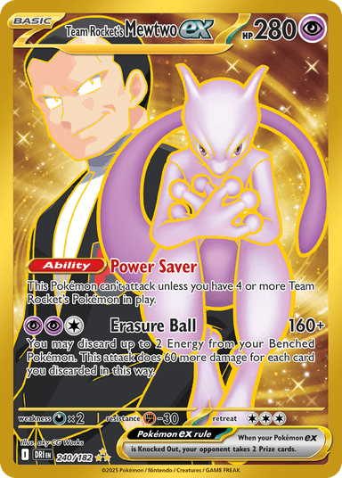 Team Rocket's Mewtwo ex, Destined Rivals 240
