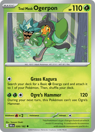 Teal Mask Ogerpon, Destined Rivals 26