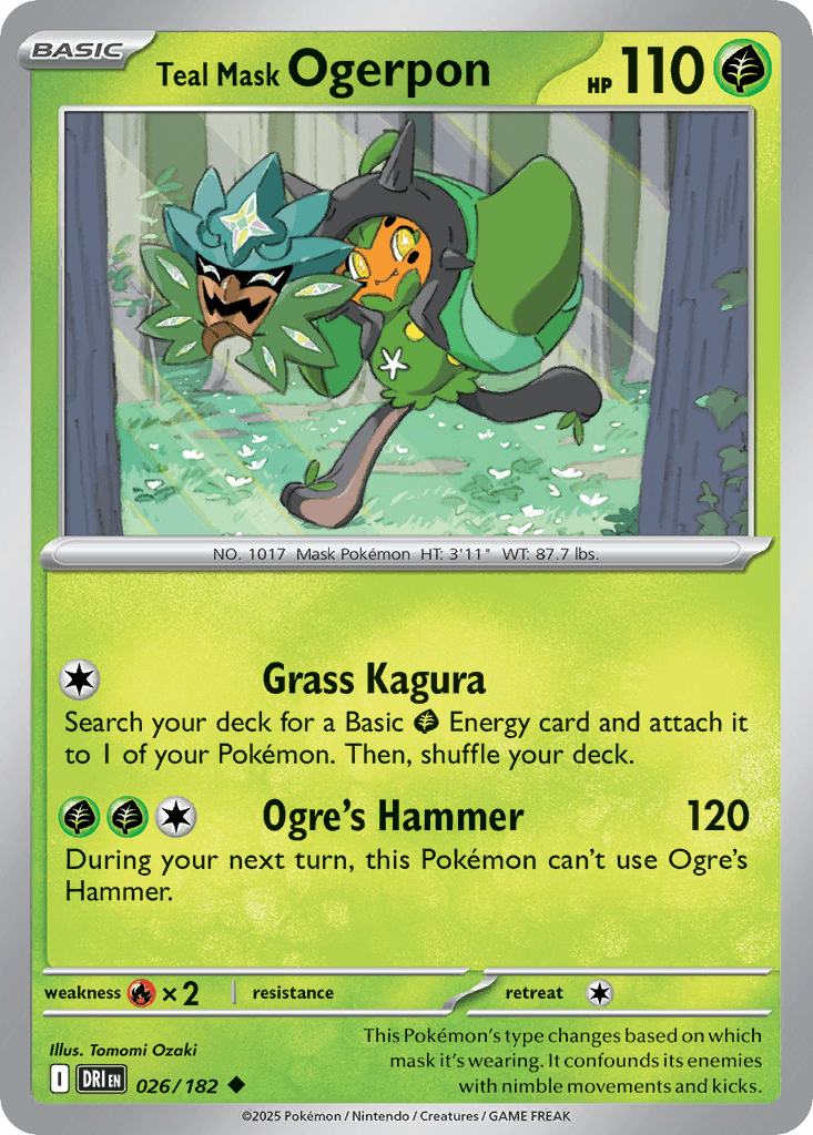 Teal Mask Ogerpon, Destined Rivals 26
