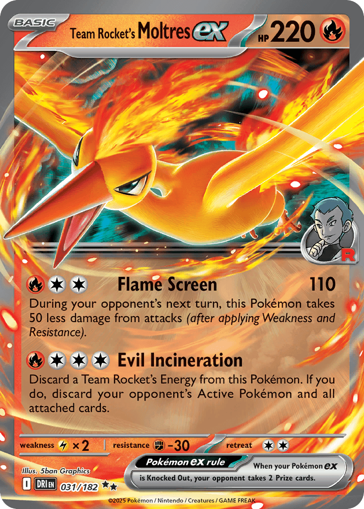 Team Rocket's Moltres ex, Destined Rivals 31