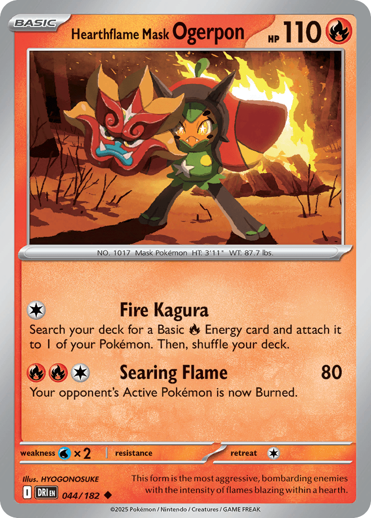 Hearthflame Mask Ogerpon, Destined Rivals 44