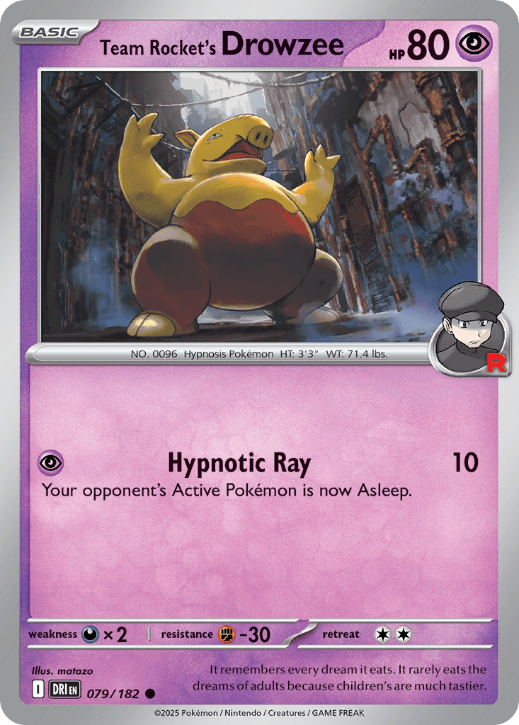 Team Rocket's Drowzee, Destined Rivals 79