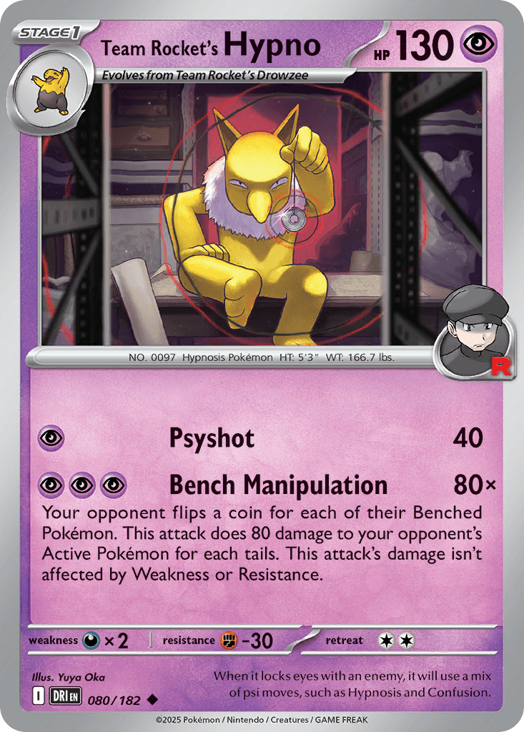 Team Rocket's Hypno, Destined Rivals 80