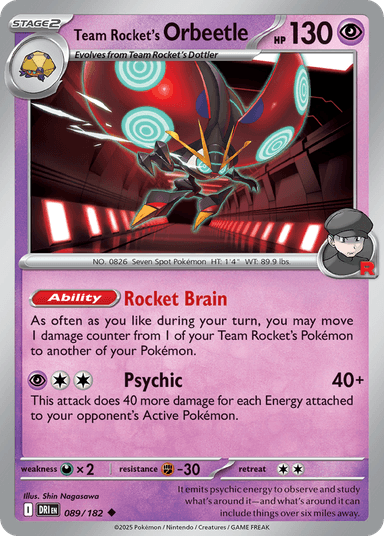 Team Rocket's Orbeetle, Destined Rivals 89
