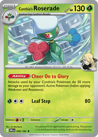 Cynthia's Roserade, Destined Rivals 8