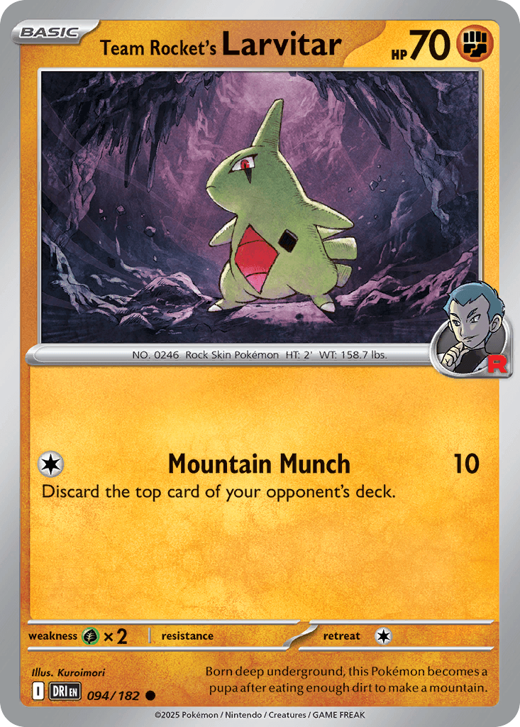 Team Rocket's Larvitar, Destined Rivals 94