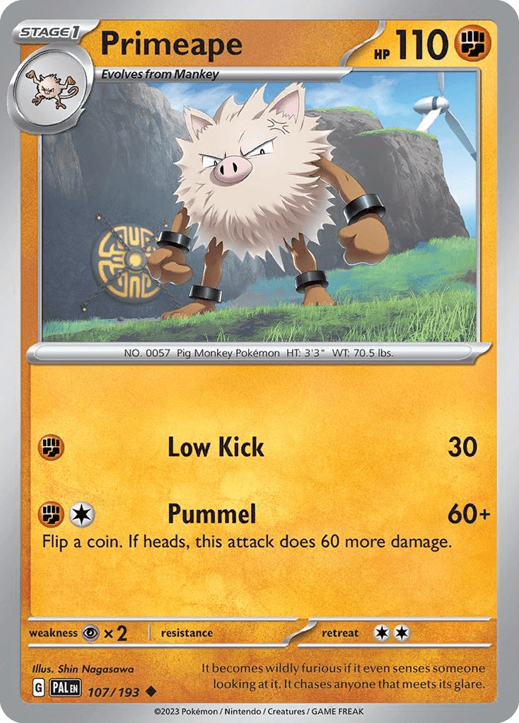 Primeape, Paldea Evolved 107