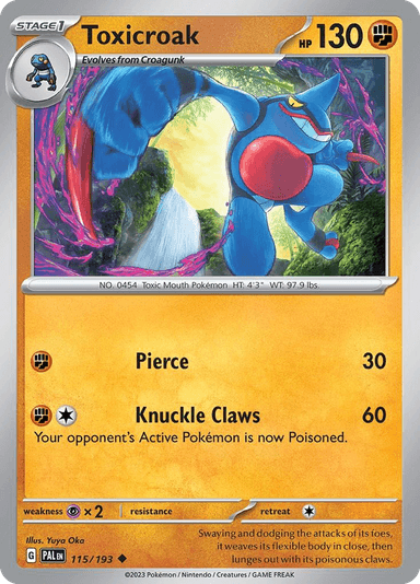 Toxicroak, Paldea Evolved 115