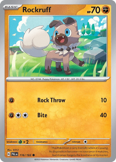 Rockruff, Paldea Evolved 116