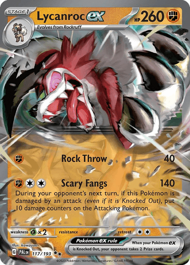 Lycanroc ex, Paldea Evolved 117