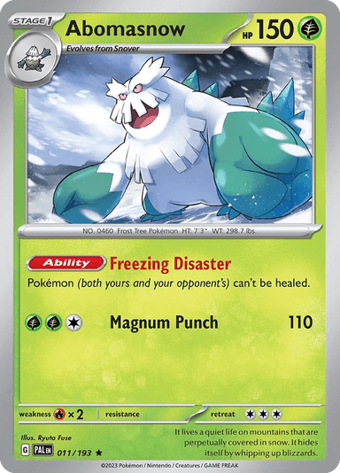 Abomasnow, Paldea Evolved 11