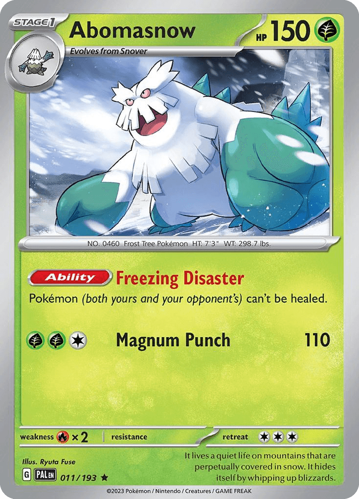 Abomasnow, Paldea Evolved 11