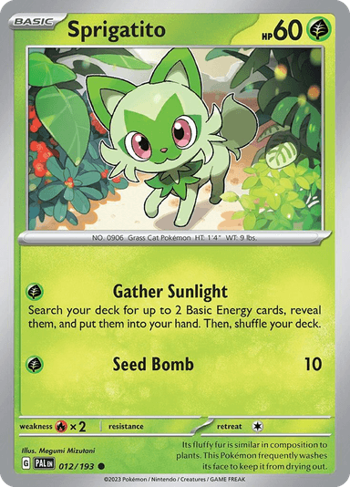 Sprigatito, Paldea Evolved 12