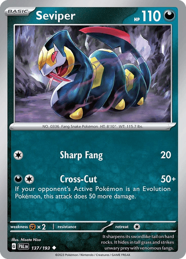 Seviper, Paldea Evolved 137