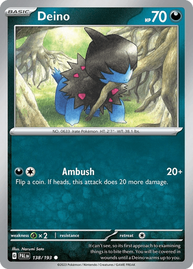 Deino, Paldea Evolved 138