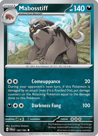 Mabosstiff, Paldea Evolved 143