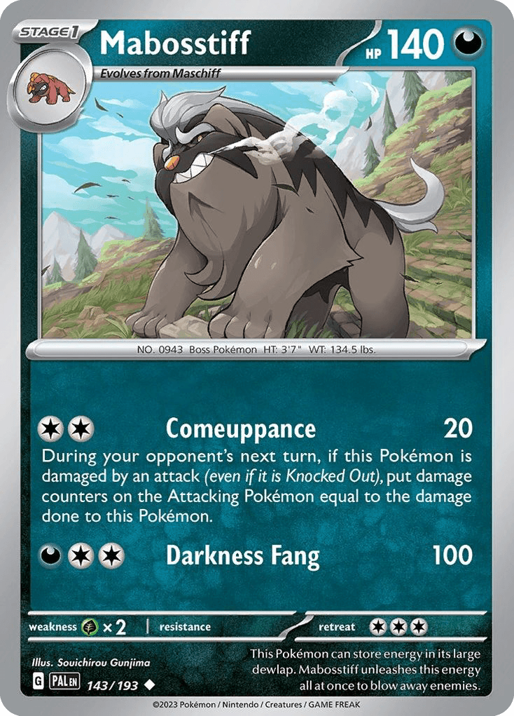Mabosstiff, Paldea Evolved 143