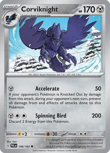 Corviknight, Paldea Evolved 148