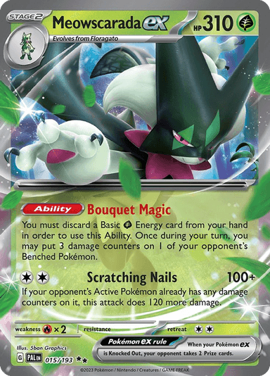 Meowscarada ex, Paldea Evolved 15