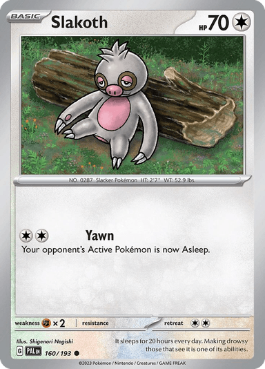 Slakoth, Paldea Evolved 160