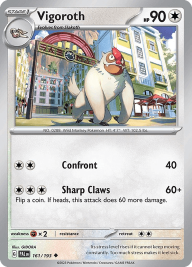 Vigoroth, Paldea Evolved 161