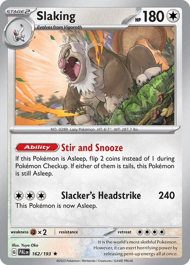 Slaking, Paldea Evolved 162