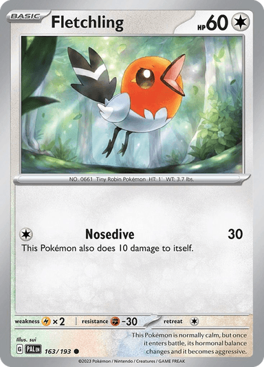 Fletchling, Paldea Evolved 163