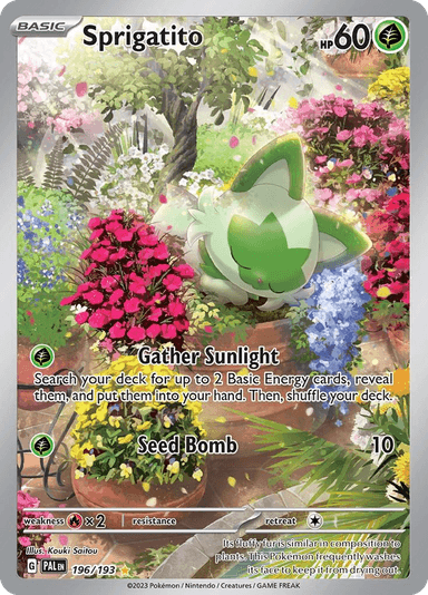 Sprigatito, Paldea Evolved 196