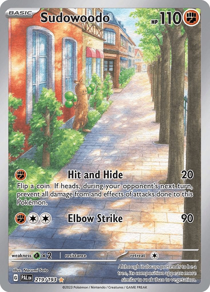 Sudowoodo, Paldea Evolved 219