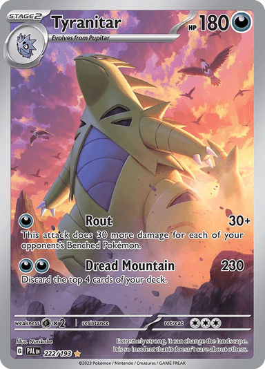 Tyranitar, Paldea Evolved 222