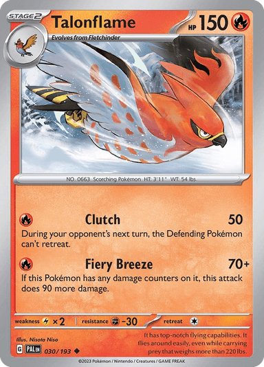 Talonflame, Paldea Evolved 30