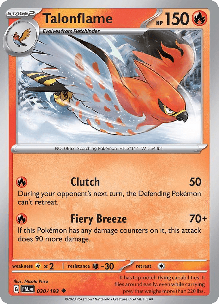 Talonflame, Paldea Evolved 30