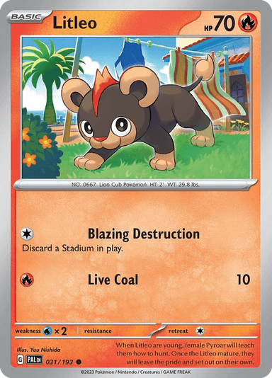 Litleo, Paldea Evolved 31