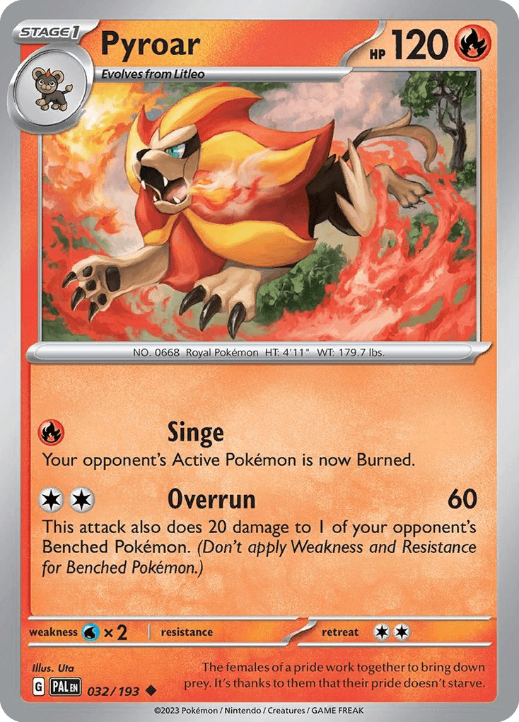 Pyroar, Paldea Evolved 32